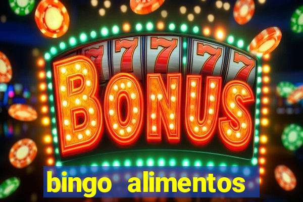bingo alimentos para imprimir